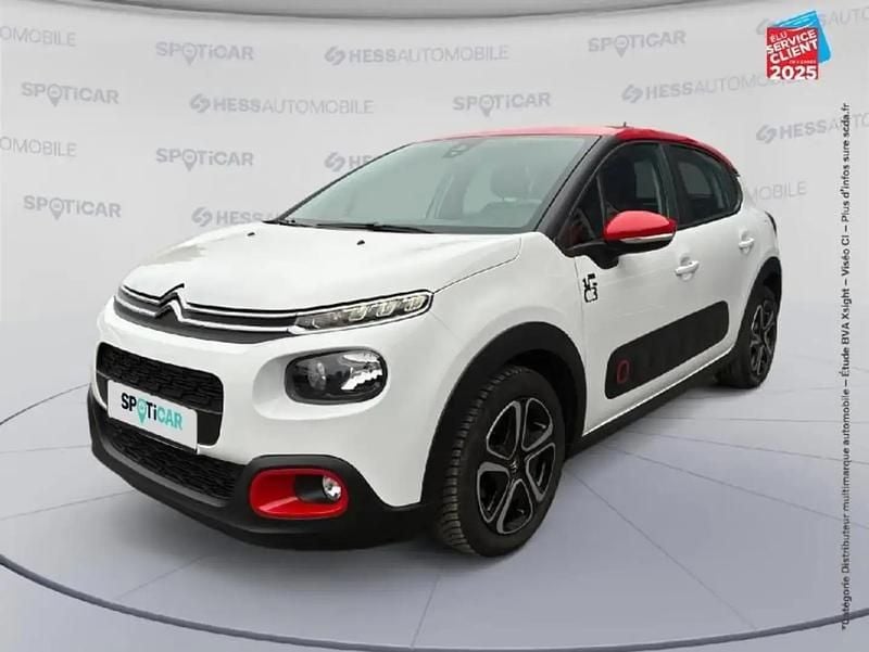 Blanc Utilisé 2019 Citroën C3 PureTech Citadine | 8 999 € (Prix juste) - Image 1/4