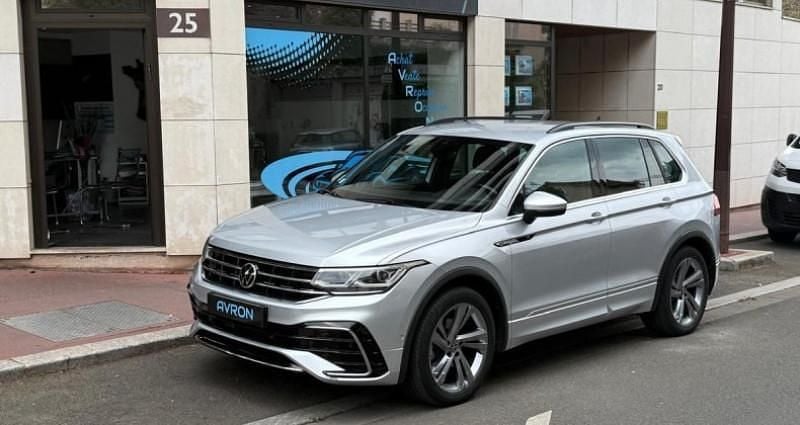 Gris Utilisé 2021 VW Tiguan R-line SUV | 29 990 € (Prix cher) - Image 1/4