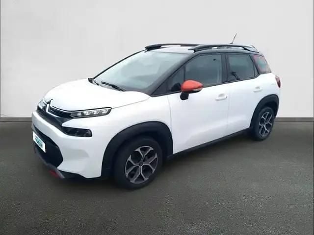 Blanc / toit noir Occasion 2022 Citroën C3 Aircross PureTech SUV | 13 690 € (Prix juste) - Image 1/4