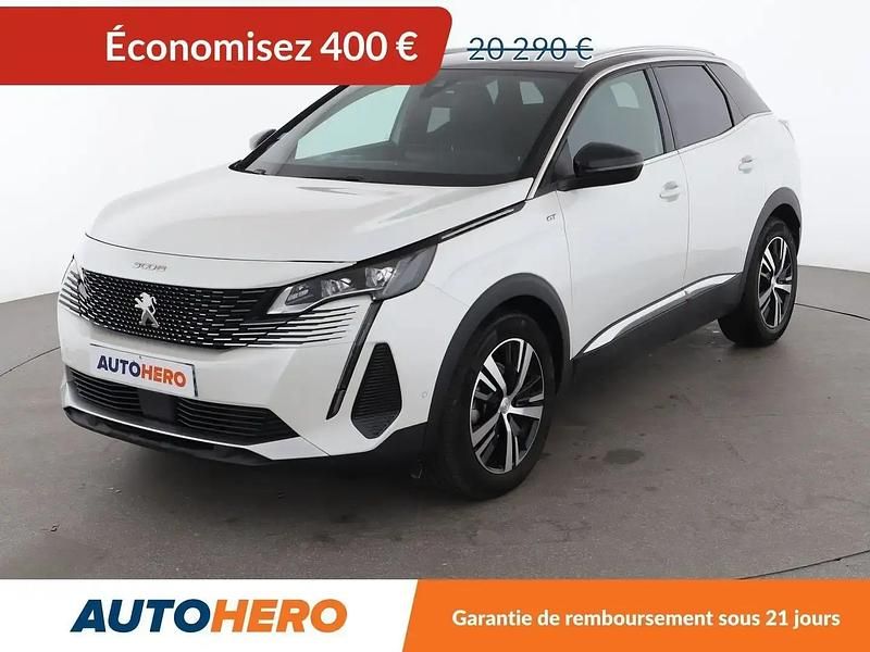 Blanc Utilisé 2021 Peugeot 3008 GT SUV | 19 890 € (Prix juste) - Image 1/2
