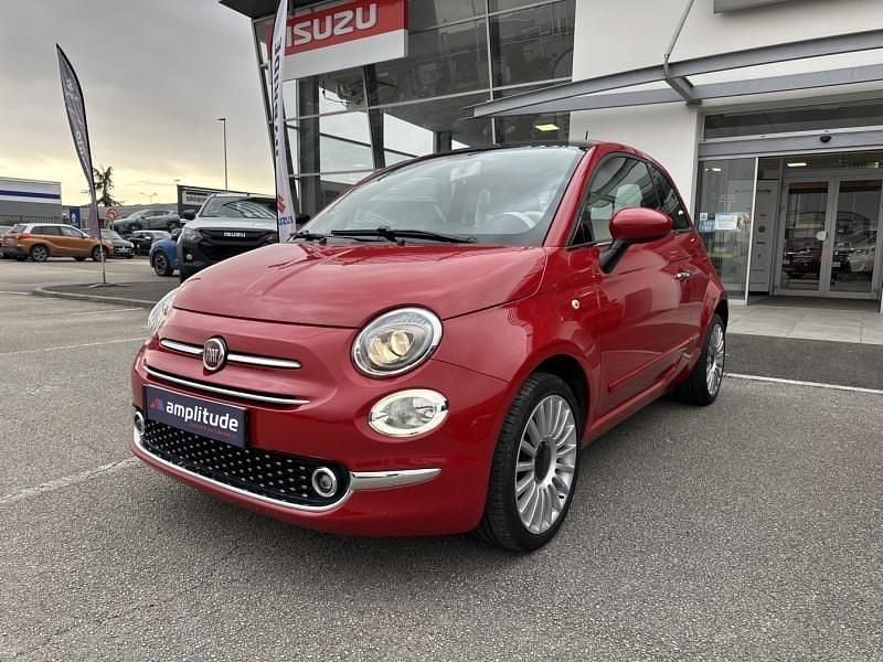 Coloris pastel coral red Utilisé 2018 Fiat 500 Lounge Berline | 9 999 € (Bon prix) - Image 1/4