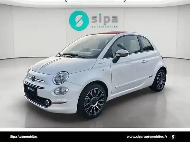 Blanc Occasion 2021 Fiat 500C S Cabriolet | 14 490 € (Prix assez cher) - Image 1/4
