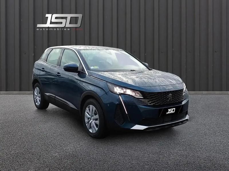 Bleu Utilisé 2021 Peugeot 3008 Business-Line SUV | 21 490 € (Bon prix) - Image 1/4