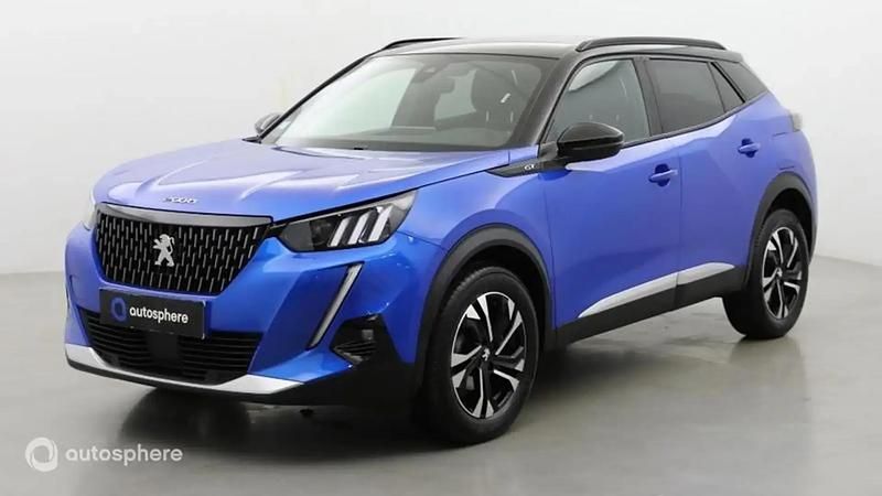 Bleu Utilisé 2021 Peugeot 2008 GT SUV | 15 999 € (Bon prix) - Image 1/4