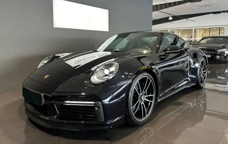 Noir Utilisé 2020 Porsche 911 Turbo S Chrono Coupé | 229 990 € (Prix juste) - Image 1/4