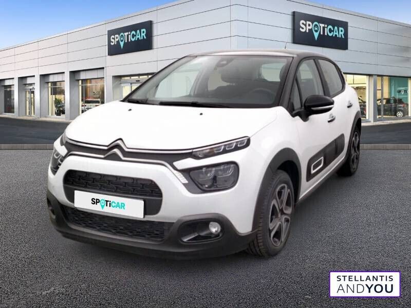 Blanc Occasion 2022 Citroën C3 PureTech Citadine | 14 589 € (Prix juste) - Image 1/4
