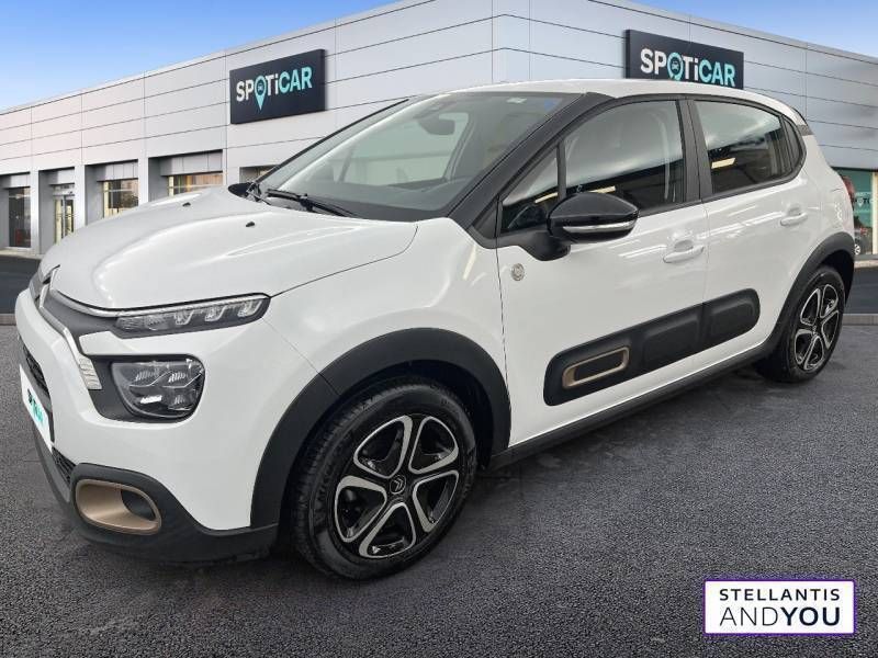 Blanc Utilisé 2023 Citroën C3 PureTech Citadine | 13 390 € (Prix juste) - Image 1/3