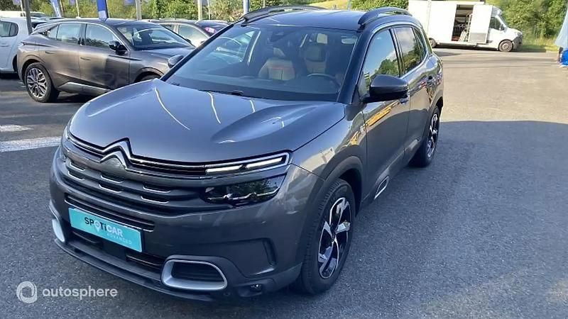 Gris Utilisé 2021 Citroën C5 Aircross PureTech SUV | 16 999 € (Bon prix) - Image 1/4