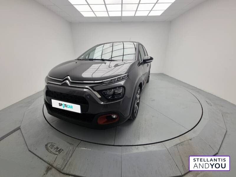 Gris Utilisé 2021 Citroën C3 PureTech Citadine | 12 890 € (Prix juste) - Image 1/4
