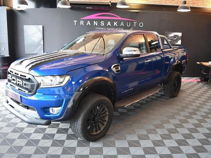 Bleu Utilisé 2020 Ford Ranger Limited Pick-up | 31 990 € (Prix juste) - Image 1/4