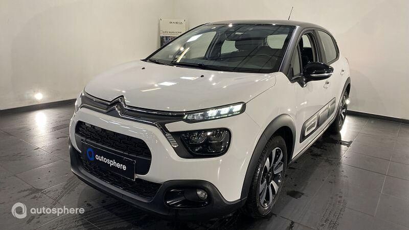 Blanc Utilisé 2021 Citroën C3 Shine Citadine | 12 999 € (Prix juste) - Image 1/4