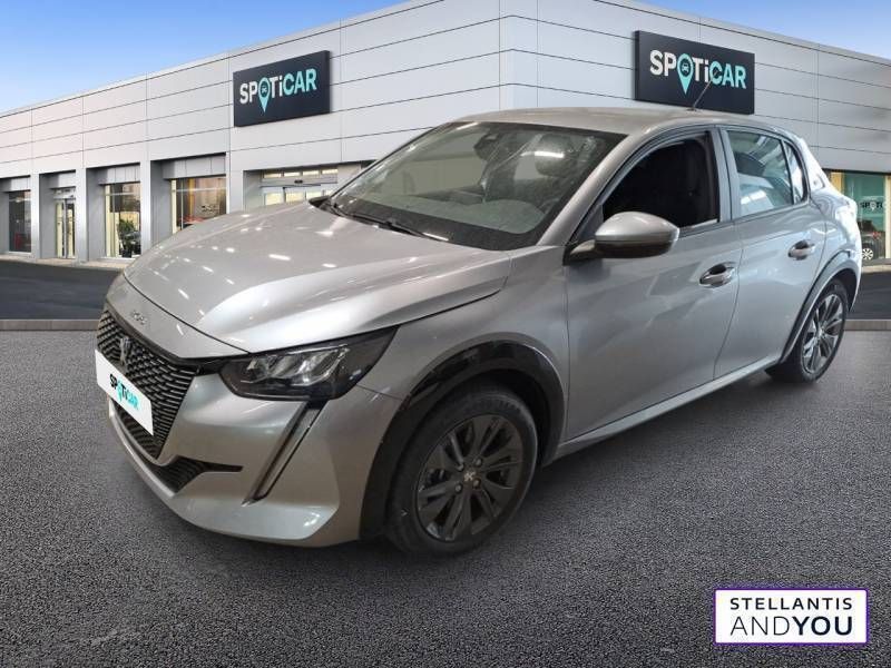 Gris Utilisé 2021 Peugeot e-208 Active Citadine | 15 980 € (Prix juste) - Image 1/3
