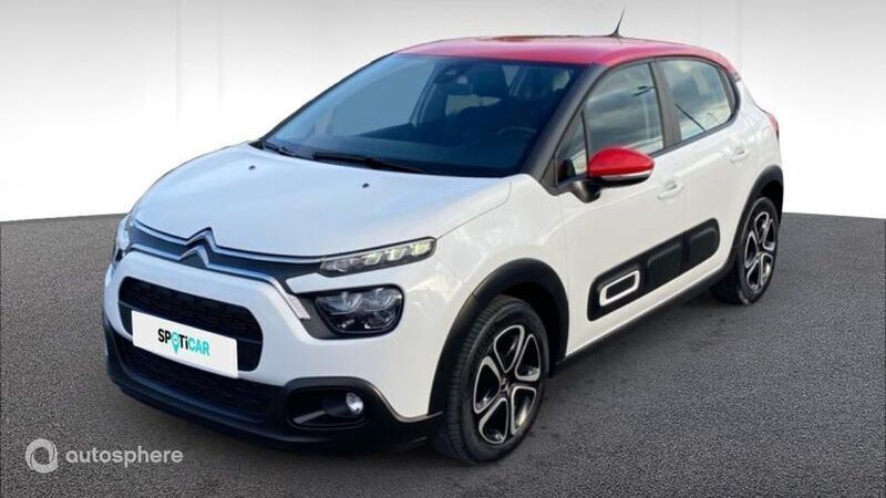 Blanc Utilisé 2022 Citroën C3 Shine Citadine | 11 579 € (Prix juste) - Image 1/4