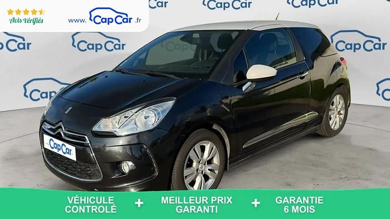 Noir Utilisé 2012 Citroën DS3 So Chic Citadine | 6 990 € (Super prix) - Image 1/4