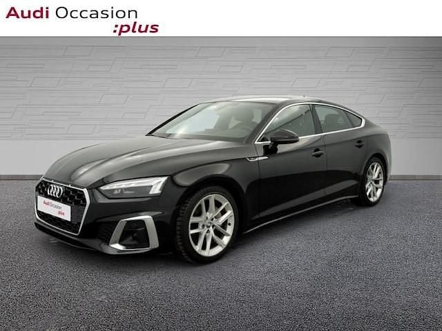 Noir mythic métallisé Occasion 2021 Audi A5 Sportback S-Line Citadine | 24 900 € - Image 1/4