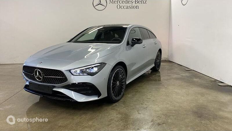 Argent hightech métallisé Utilisé 2024 Mercedes CLA250e Shooting Brake AMG line Break | 49 999 € (Prix cher) - Image 1/4