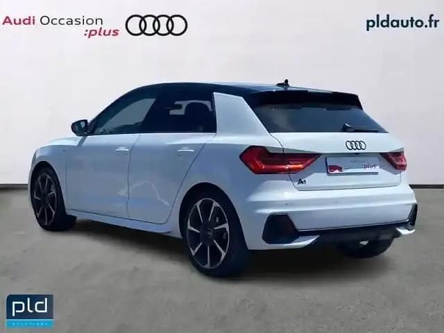 Occasion Audi A1 Sportback S-Line 150 ch (110 kW) 2024 Blanc glacier métallisé noir mythe métallisé Citadine