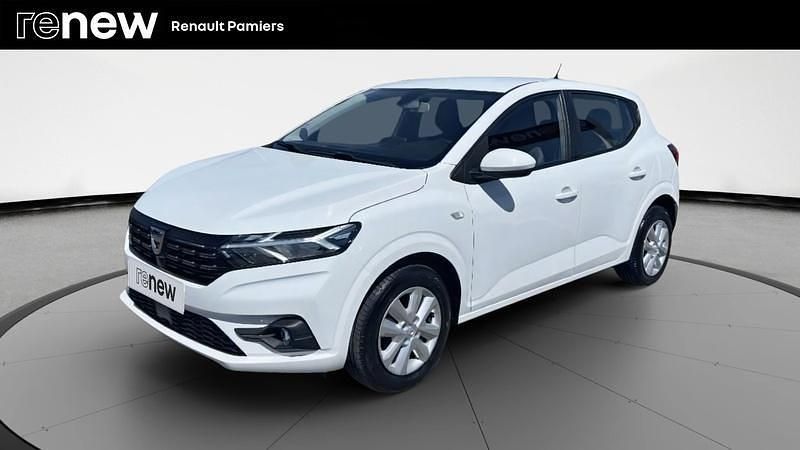 Blanc Utilisé 2022 Dacia Sandero Comfort Citadine | 13 390 € (Bon prix) - Image 1/4