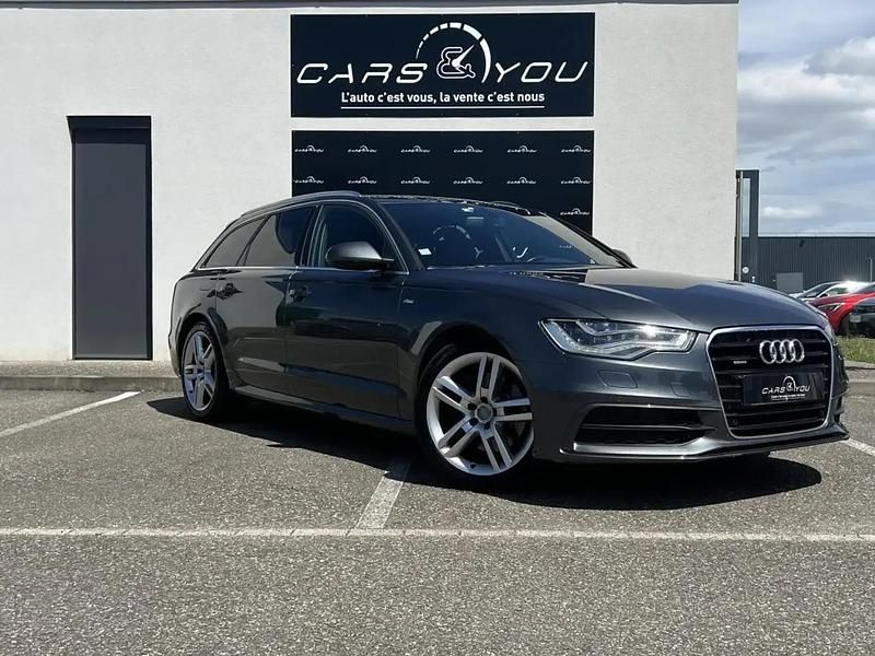 Gris Utilisé 2014 Audi A6 S-Line Break | 16 490 € (Bon prix) - Image 1/4