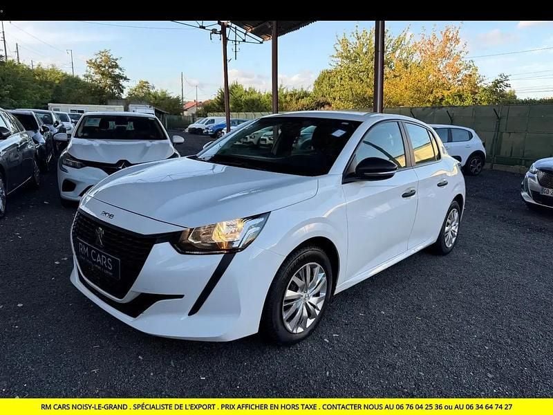 Blanc Utilisé 2021 Peugeot 208 Premium Citadine | 7 990 € (Bon prix) - Image 1/4