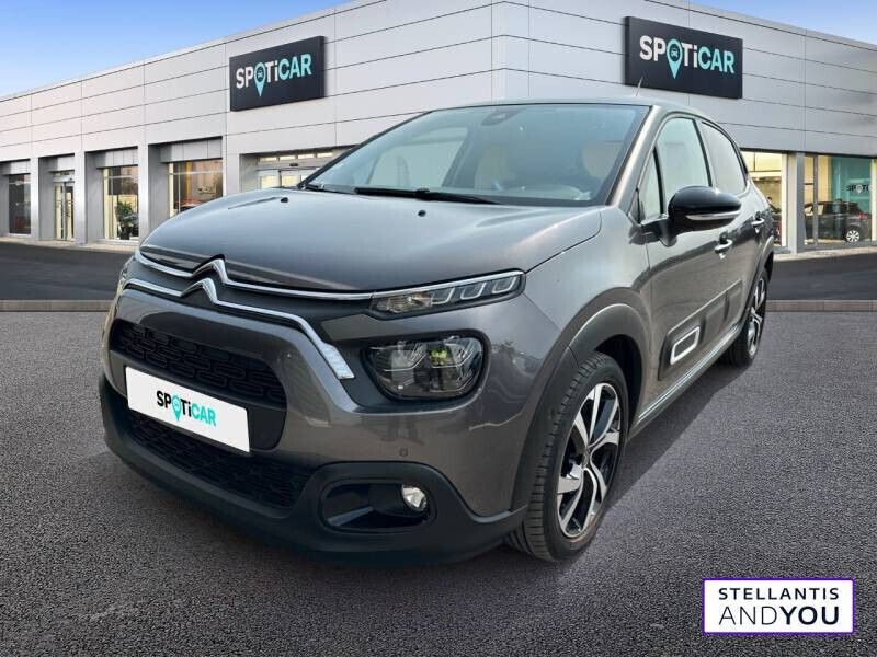 Gris Utilisé 2021 Citroën C3 PureTech Citadine | 14 490 € (Prix juste) - Image 1/4