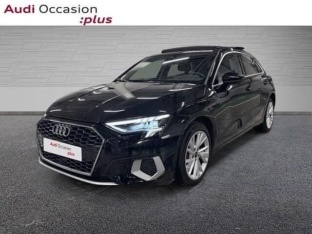 Noir mythic métallisé Occasion 2021 Audi A3 Sportback e-tron Design Citadine | 29 900 € (Prix juste) - Image 1/4