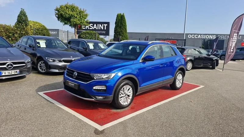 Bleu Occasion 2021 VW T-Roc LOUNGE SUV | 20 990 € (Prix juste) - Image 1/4