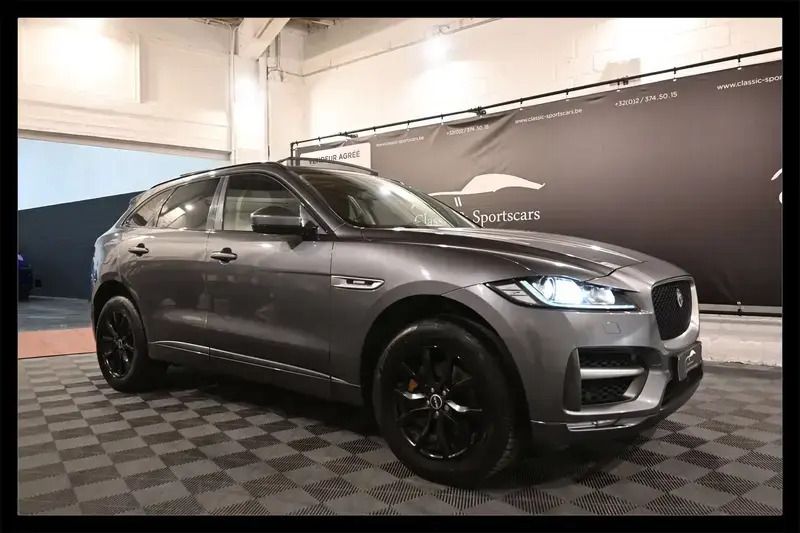 Gris Utilisé 2016 Jaguar F-Pace R-Sport SUV | 13 950 € - Image 1/4
