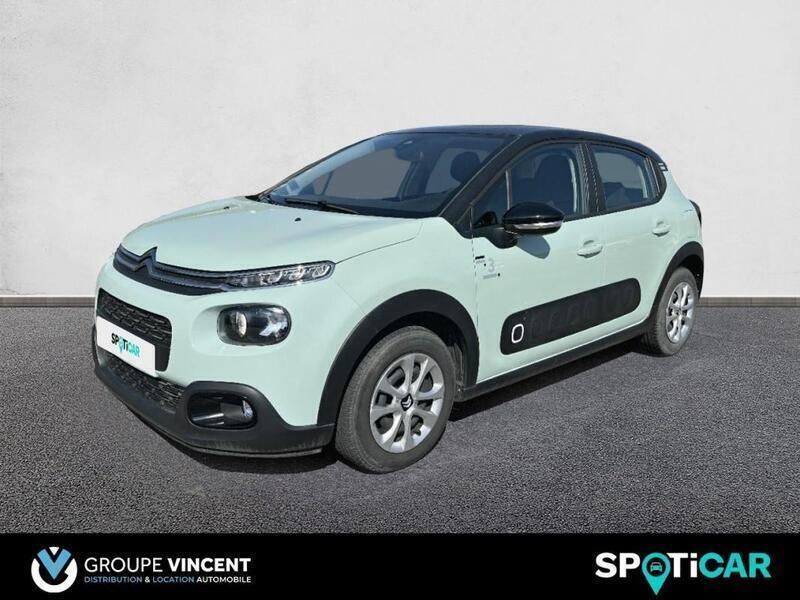 Vert Utilisé 2019 Citroën C3 PureTech Citadine | 11 990 € (Prix assez cher) - Image 1/3