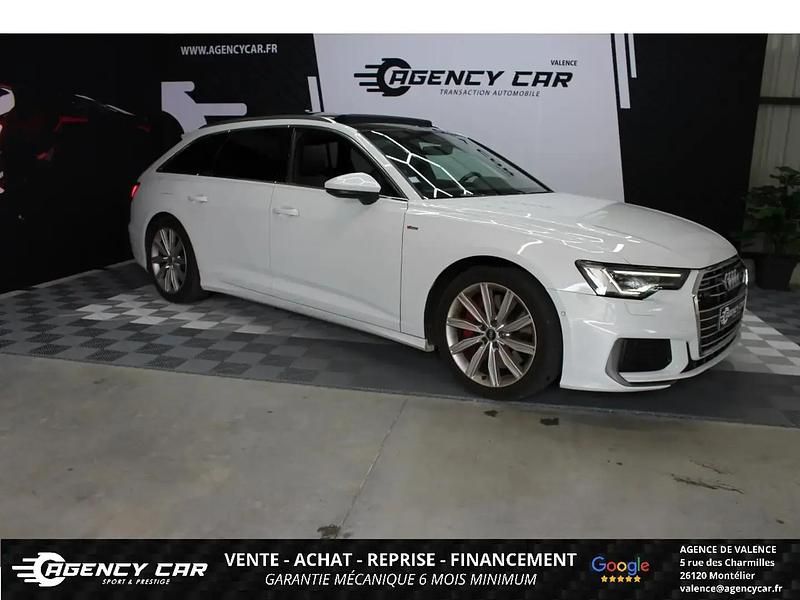 Blanc Occasion 2021 Audi A6 S-Line Break | 44 490 € (Prix assez cher) - Image 1/4