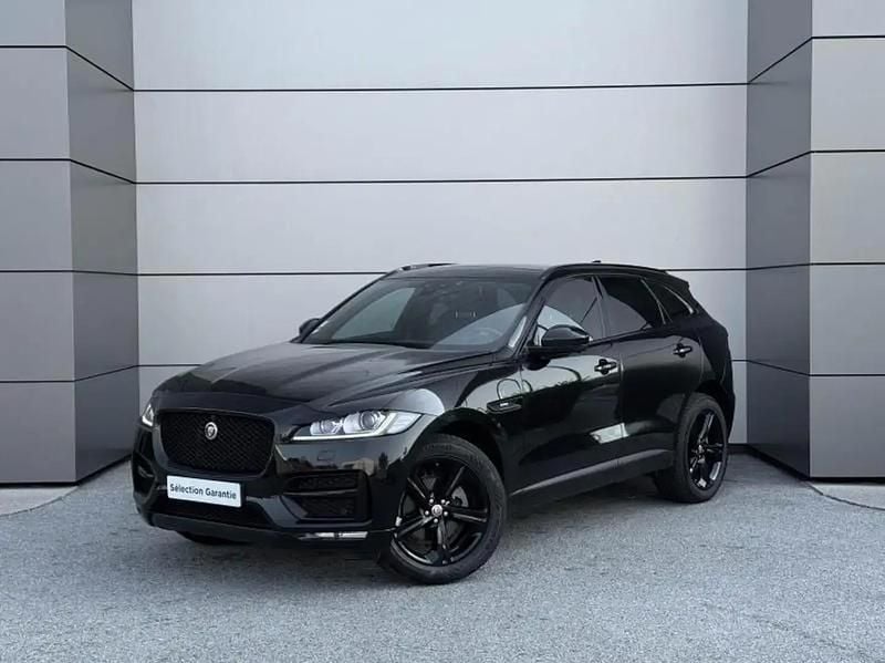Noir Occasion 2019 Jaguar F-Pace R-Sport SUV | 31 900 € (Prix assez cher) - Image 1/4