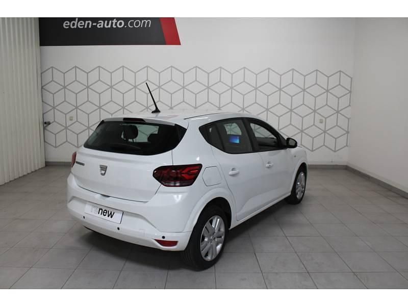 Blanc Utilisé 2021 Dacia Sandero Comfort Citadine | 12 990 € (Prix juste) - Image 1/4
