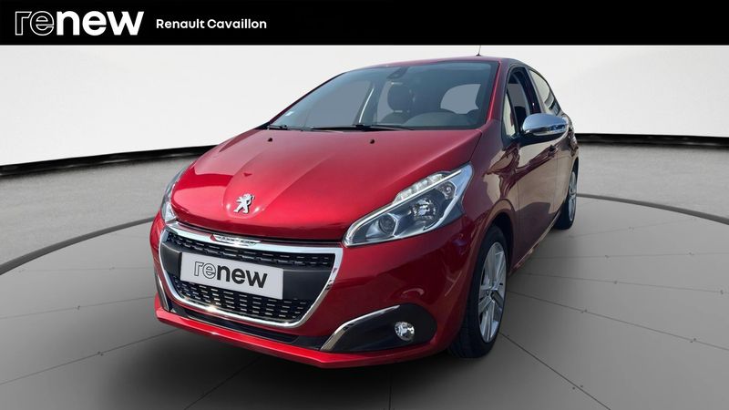 Rouge Utilisé 2019 Peugeot 208 Signature Sky Citadine | 11 990 € (Prix juste) - Image 1/4