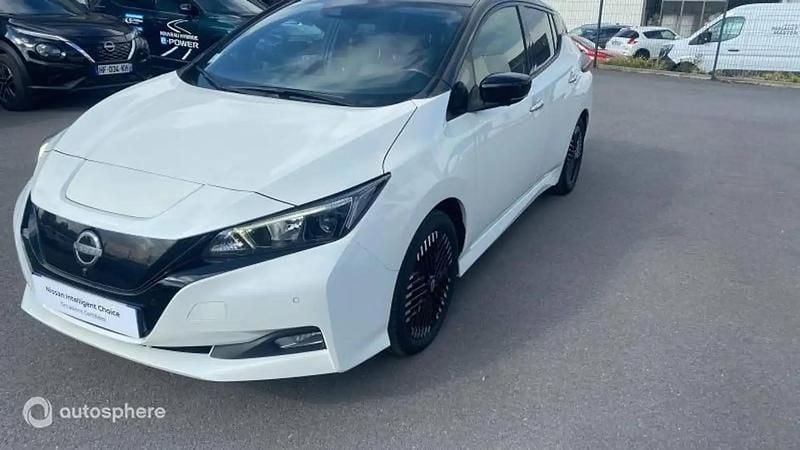 Blanc Utilisé 2022 Nissan Leaf N-Connecta Citadine | 15 499 € (Prix juste) - Image 1/4