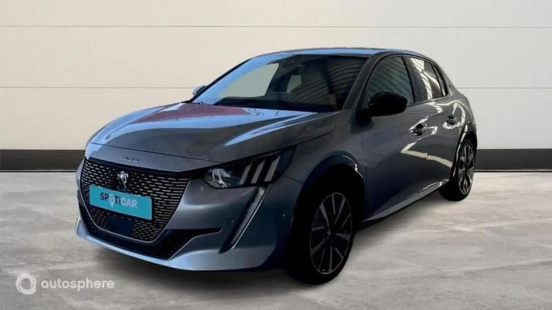 Gris Utilisé 2021 Peugeot e-208 GT Citadine | 15 999 € (Prix juste) - Image 1/4