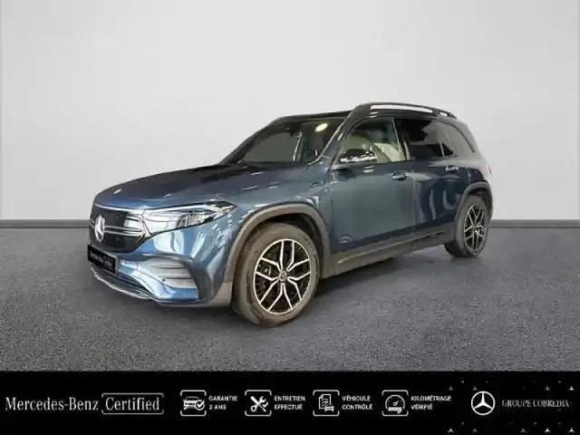 Bleu denim métallisé Utilisé 2022 Mercedes EQB350 AMG line SUV | 40 890 € (Bon prix) - Image 1/4
