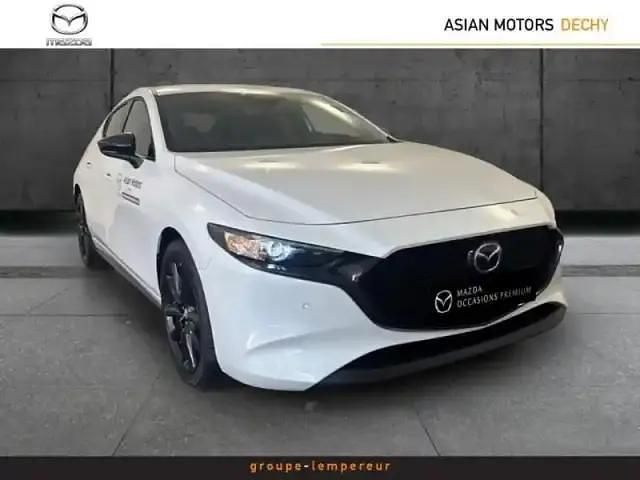 Occasion Mazda 3 Homura-Line 186 ch (136 kW) 2025 Snowflake white pearl mica Berline