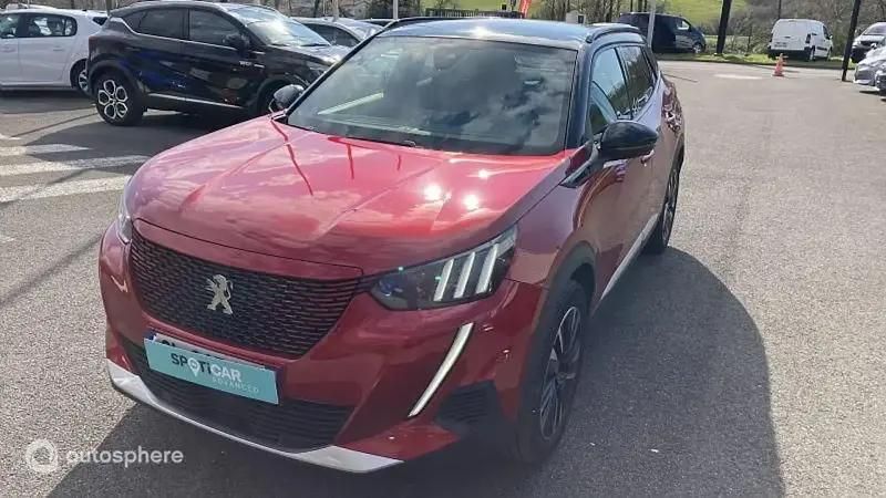Rouge Utilisé 2022 Peugeot e-2008 GT SUV | 18 799 € (Bon prix) - Image 1/4