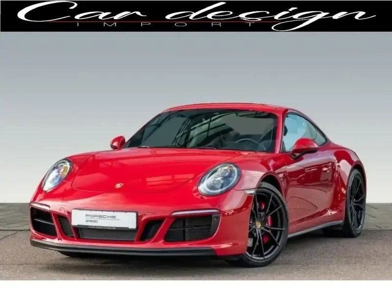 Rouge Utilisé 2018 Porsche 911 Carrera 4 GTS Coupé | 114 900 € (Prix juste) - Image 1/4