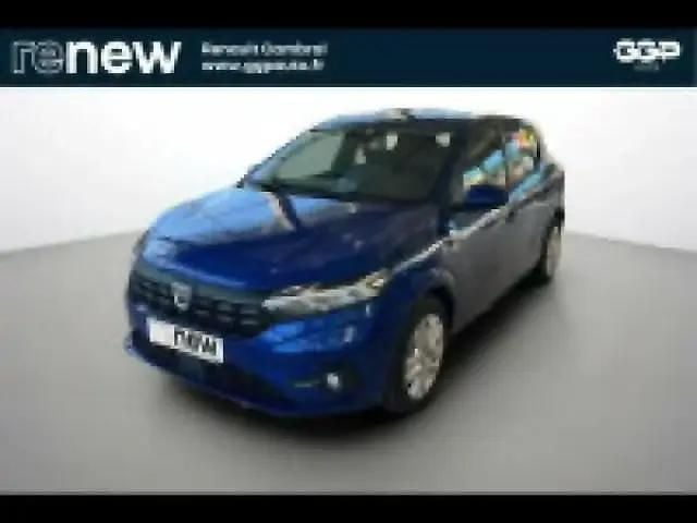 Bleu iron métallisé Occasion 2022 Dacia Sandero Comfort Berline | 12 489 € (Prix juste) - Image 1/4