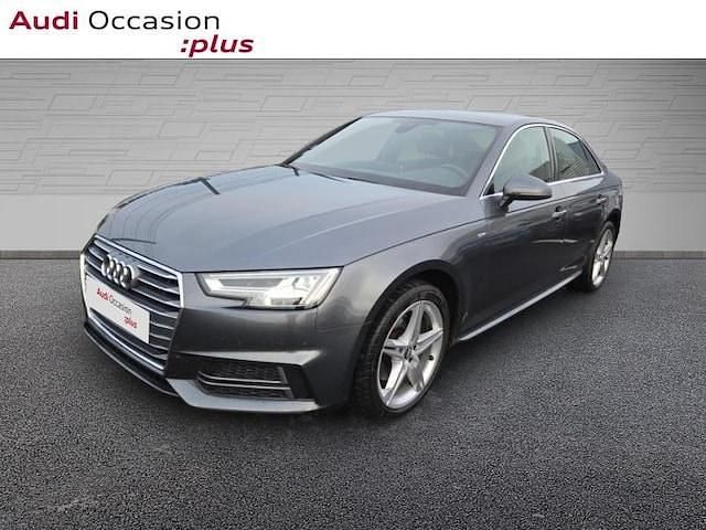 Gris daytona nacré Occasion 2018 Audi A4 S-Line Berline | 20 990 € (Prix juste) - Image 1/4