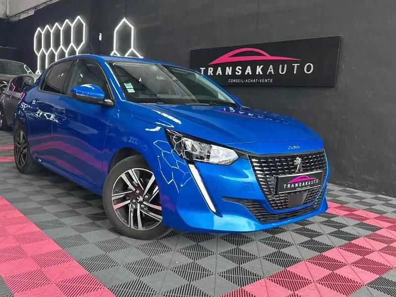 Bleu Occasion 2021 Peugeot 208 Allure Citadine | 11 490 € (Bon prix) - Image 1/4