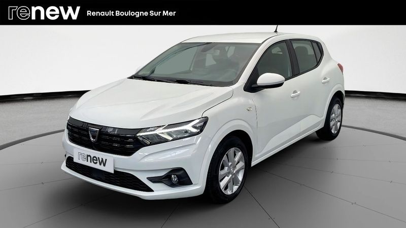 Blanc Utilisé 2022 Dacia Sandero Comfort Citadine | 12 990 € (Prix assez cher) - Image 1/4