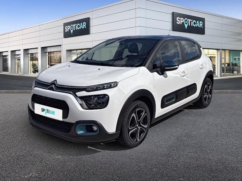 Blanc banquise (o) bleu emeraude Utilisé 2022 Citroën C3 PureTech Citadine | 10 999 € (Prix juste) - Image 1/4