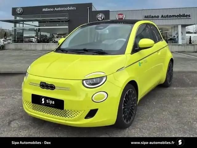 Nouvelle Fiat 500e 69 kW (95 ch) 2025 Vert acide Berline