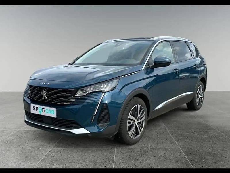 Bleu Utilisé 2021 Peugeot 5008 Allure Monospace | 20 990 € (Prix juste) - Image 1/4