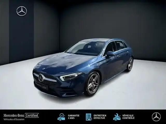 Bleu Occasion 2022 Mercedes A200 AMG line Berline | 29 990 € (Prix juste) - Image 1/4