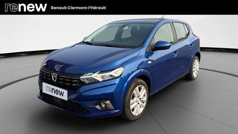 Bleu Utilisé 2021 Dacia Sandero Comfort Citadine | 11 489 € (Prix juste) - Image 1/4