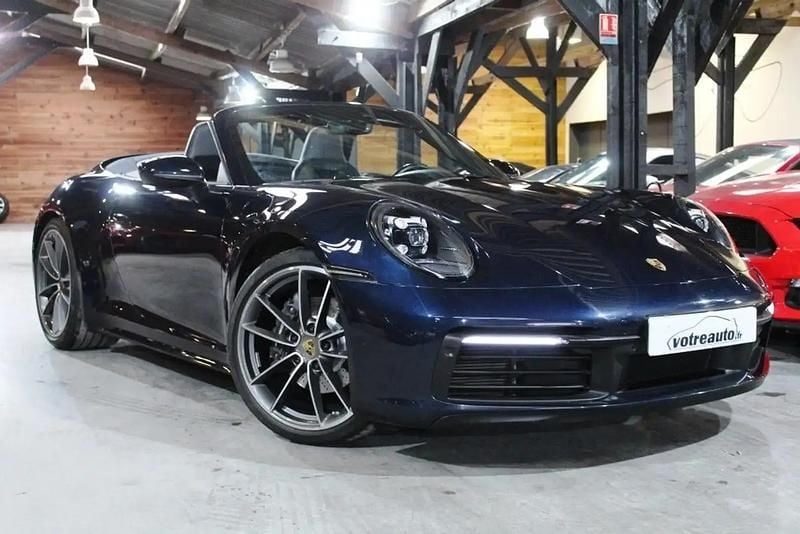Bleu Occasion 2019 Porsche 911 Carrera Cabriolet Cabriolet | 114 800 € - Image 1/4