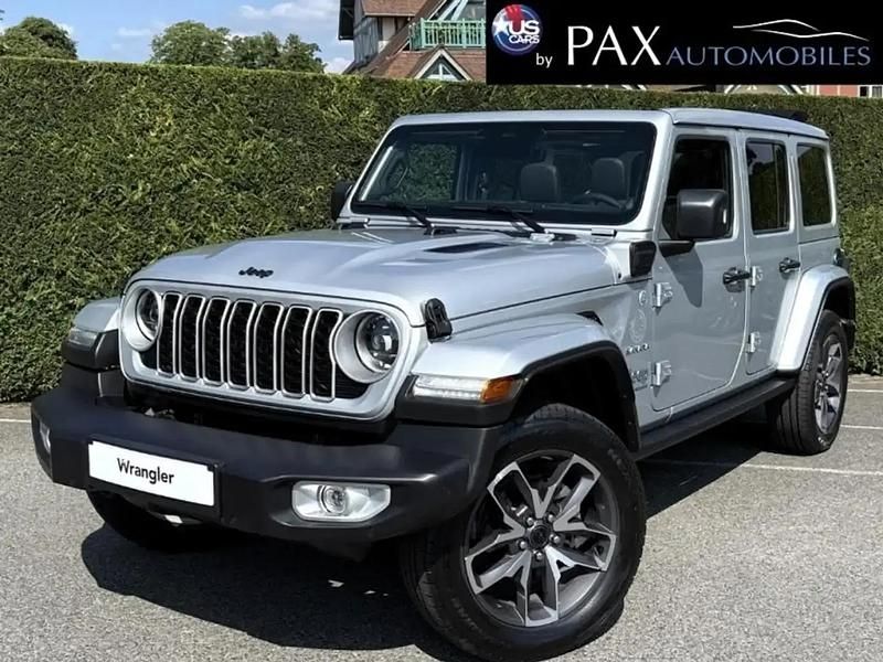 Bleu Nouvelle 2024 Jeep Wrangler Sahara SUV | 87 960 € (Prix juste) - Image 1/4